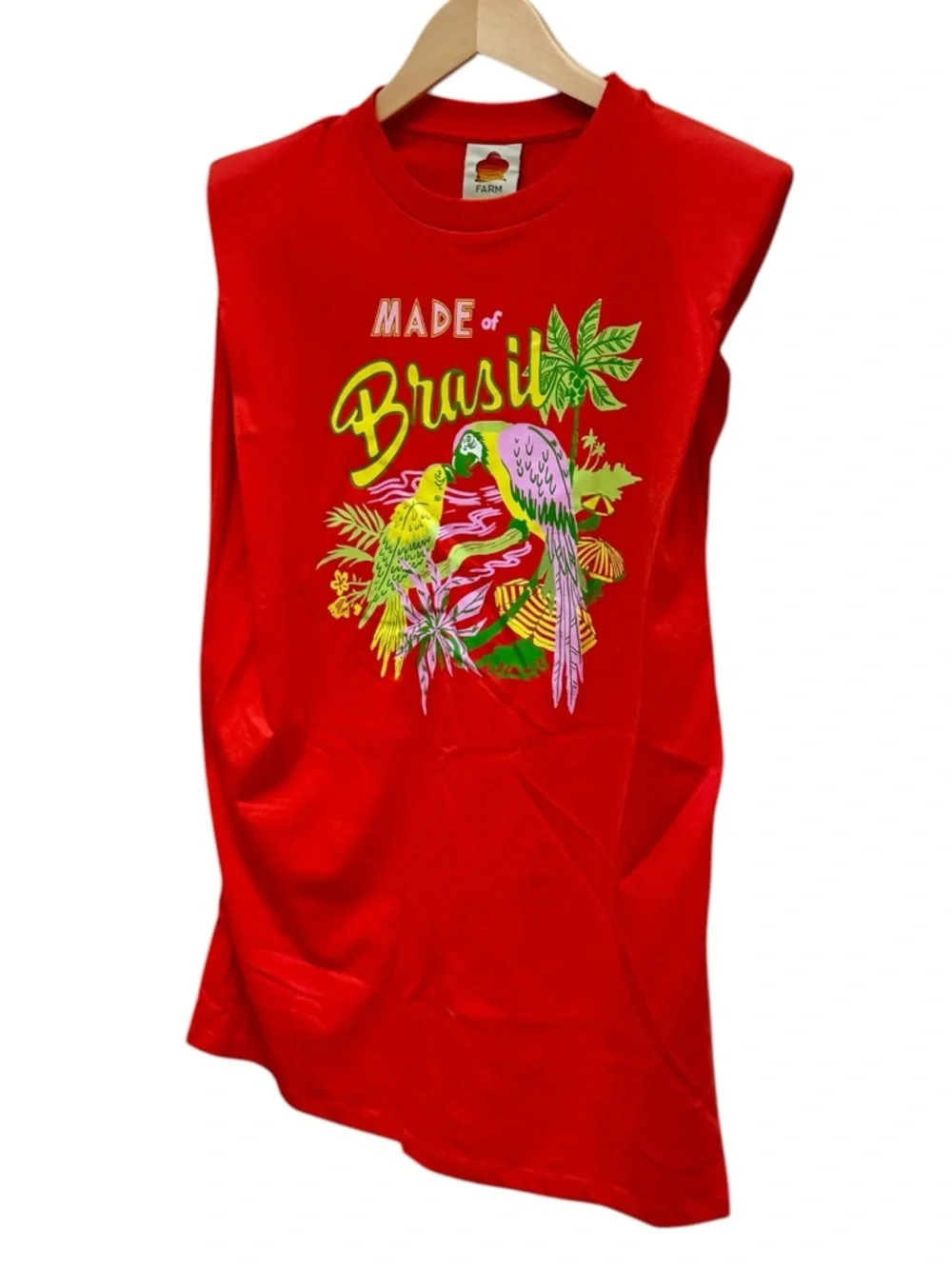 FARM Rio Brasil Graphic T-Shirt Dress